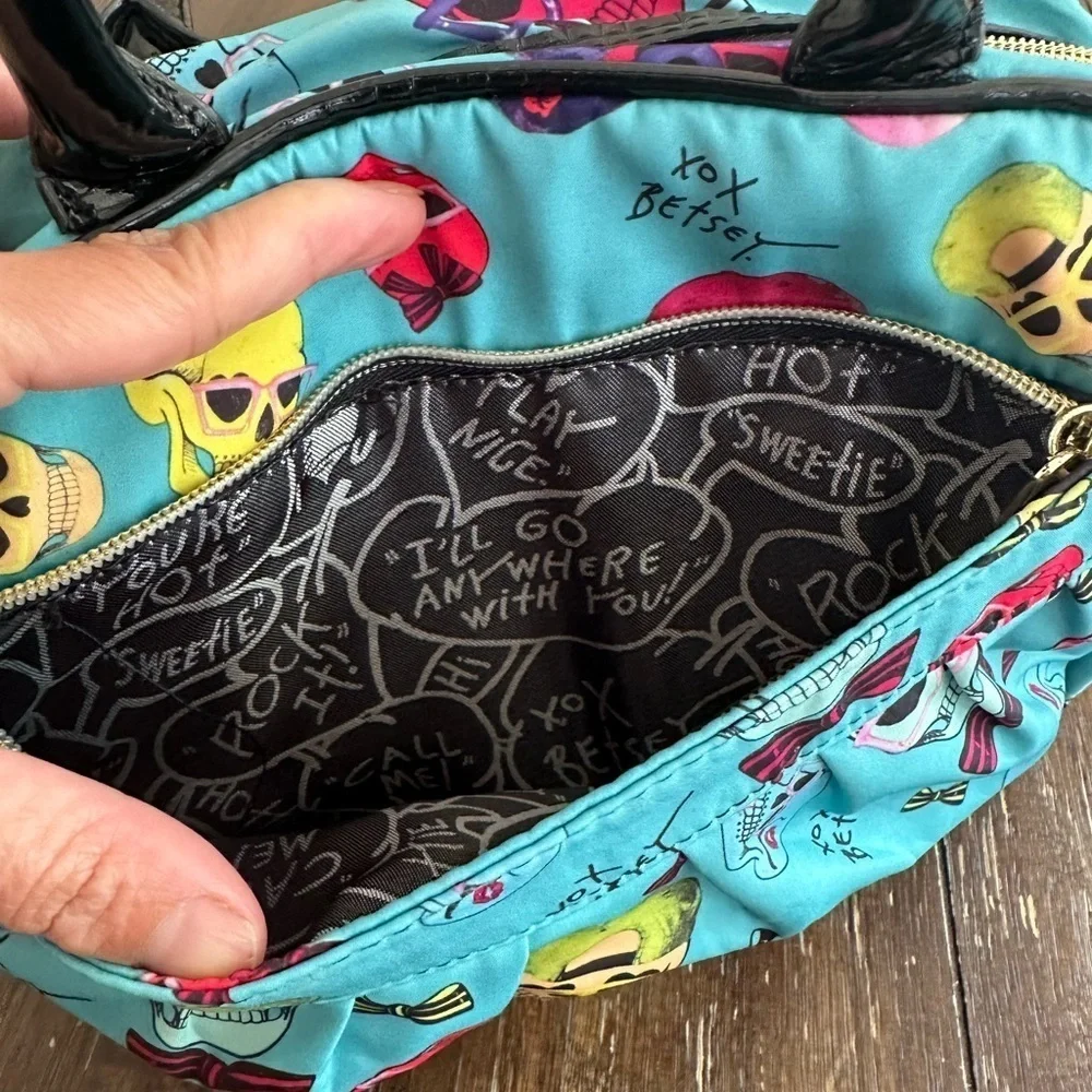 Betsy Johnson cosmetics bag